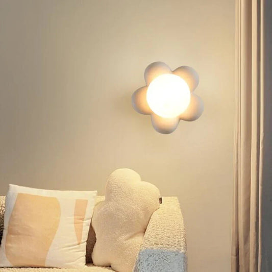 Arandela LED Flor Moderna - Iluminação Decorativa de Parede.