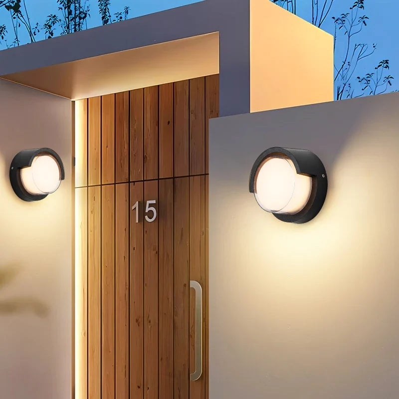 Arandela LED de Parede IP65 Quadrada e Redonda para Uso Interno e Externo