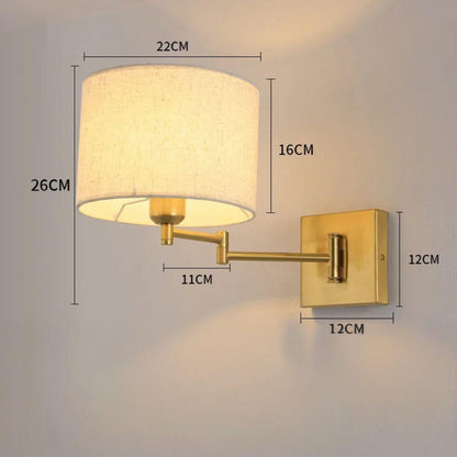 Arandela Luminária de Parede com Braço Dobrável