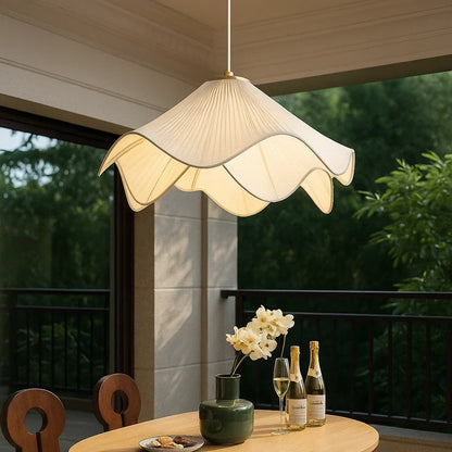 Luminária Pendente Flor Branca