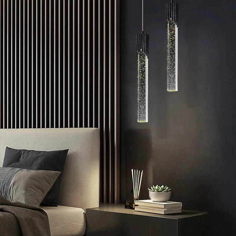 Nordic cristal luzes pingente led lâmpada do teto cabeceira pendurado iluminação para sala de estar cozinha quarto teto decoração casa