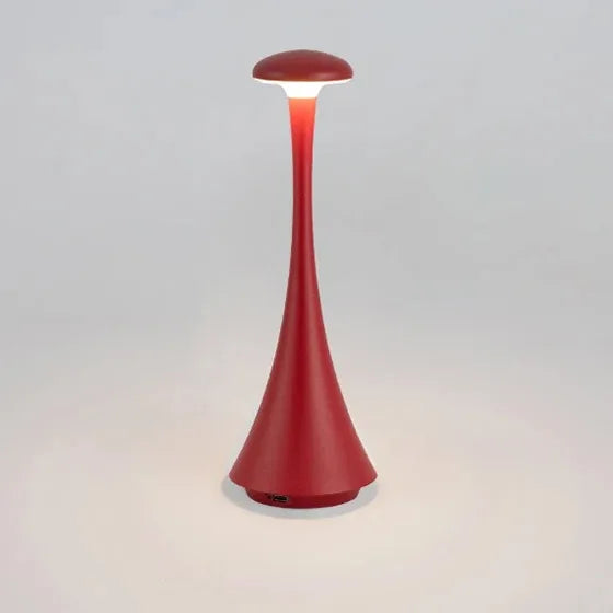 Luminária de Mesa LED Recarregável com Toque e Design Moderno.