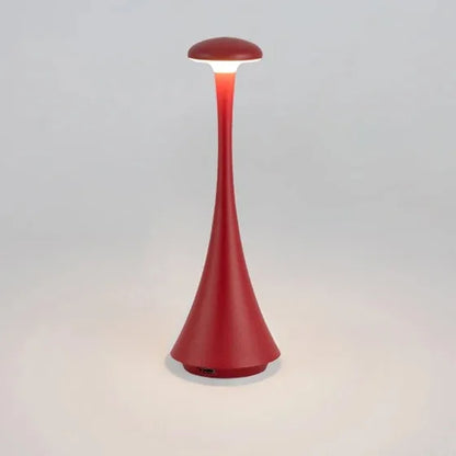 Luminária de Mesa LED Recarregável com Toque e Design Moderno.