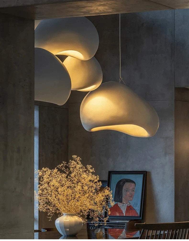 Luminária Pendente Wabi Sabi Cogumelo Design Nórdico e Elegância.