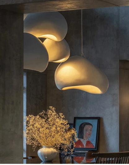 Luminária Pendente Wabi Sabi Cogumelo Design Nórdico e Elegância.