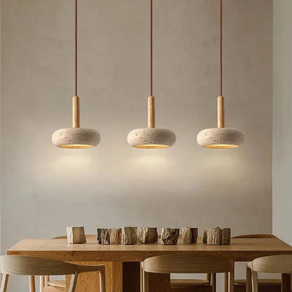 Pendente Pedra Travertino LED