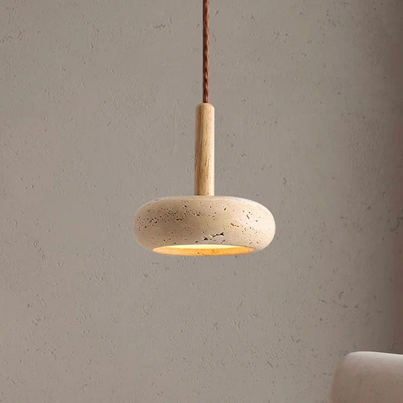 Pendente Pedra Travertino LED