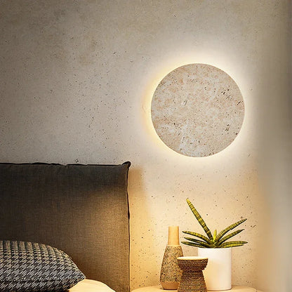 Arandela de Parede Pedra Lua Design Moderno 20cm 25cm 30cm