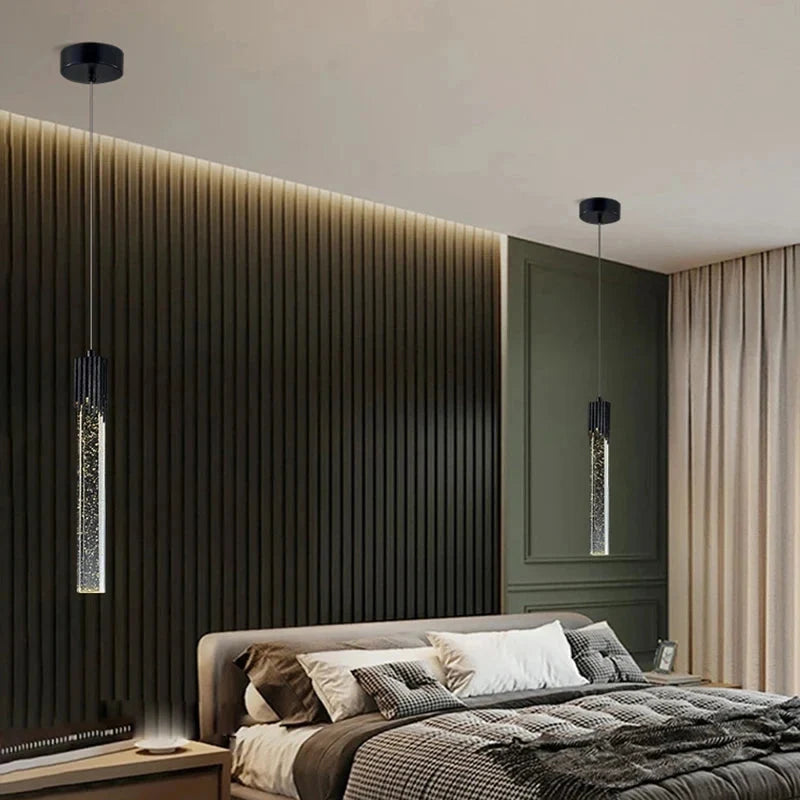 Nordic cristal luzes pingente led lâmpada do teto cabeceira pendurado iluminação para sala de estar cozinha quarto teto decoração casa