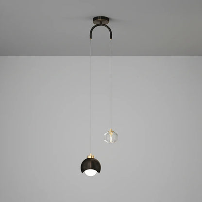 Moderno simples pingente de cristal luz luxo quarto cabeceira pendurado lâmpada nordic minimalista longa linha sala estar decoração casa