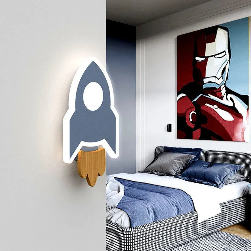 Luminária de Parede LED Infantil - Design Criativo e Aconchegante.