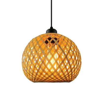 Luminária Pendente de Bambu Akada.