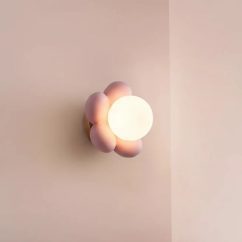 Arandela LED Flor Moderna - Iluminação Decorativa de Parede.