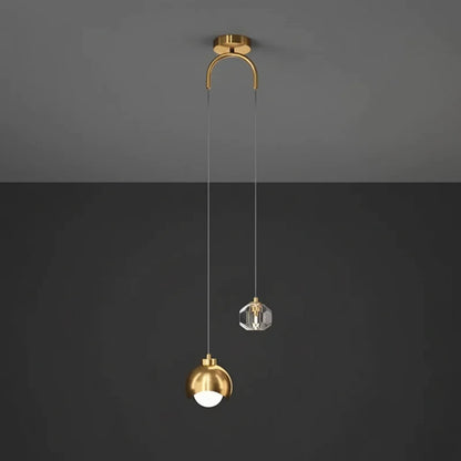 Moderno simples pingente de cristal luz luxo quarto cabeceira pendurado lâmpada nordic minimalista longa linha sala estar decoração casa