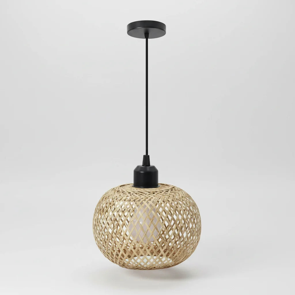 Luminária Pendente de Bambu Akada.