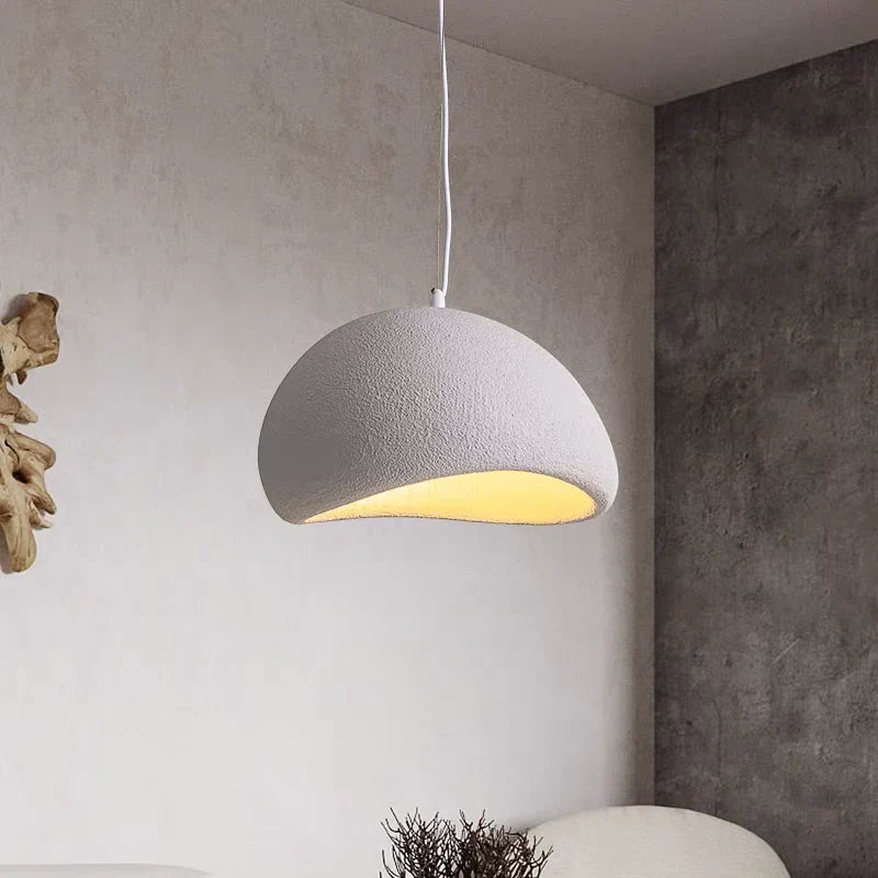 Luminária Pendente Wabi Sabi Cogumelo Design Nórdico e Elegância.