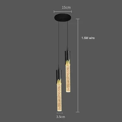 Nordic cristal luzes pingente led lâmpada do teto cabeceira pendurado iluminação para sala de estar cozinha quarto teto decoração casa