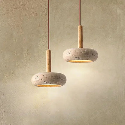 Pendente Pedra Travertino LED