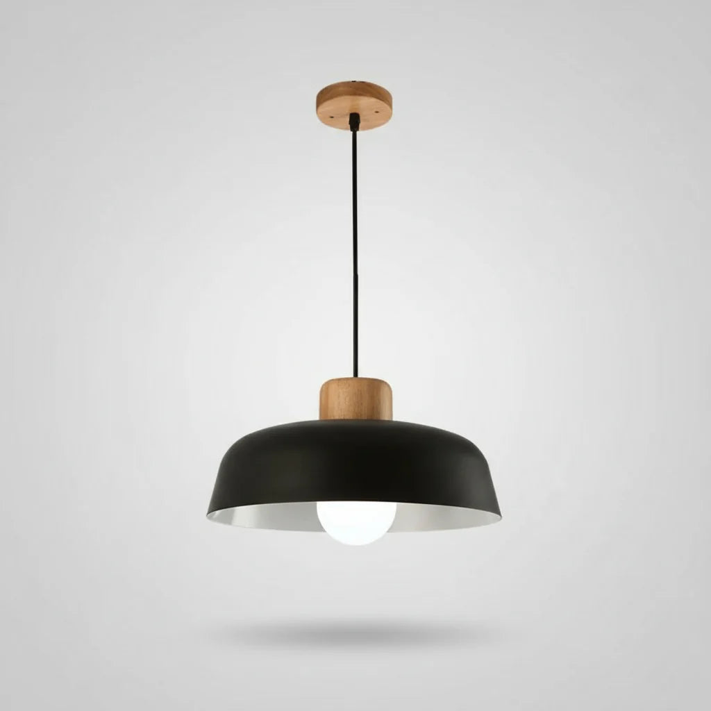 Luminária Pendente Nórdica de Madeira - Design Moderno e Elegante.