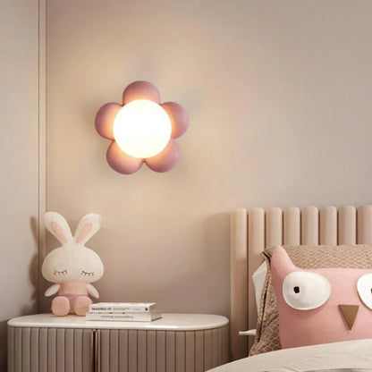 Arandela LED Flor Moderna - Iluminação Decorativa de Parede.