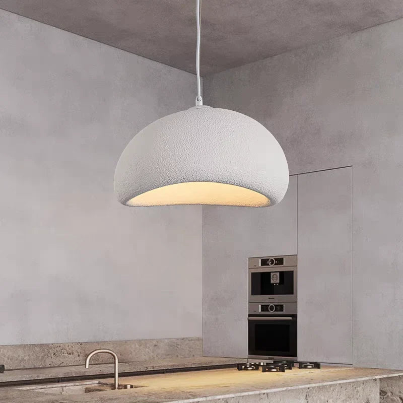 Luminária Pendente Wabi Sabi Cogumelo Design Nórdico e Elegância.