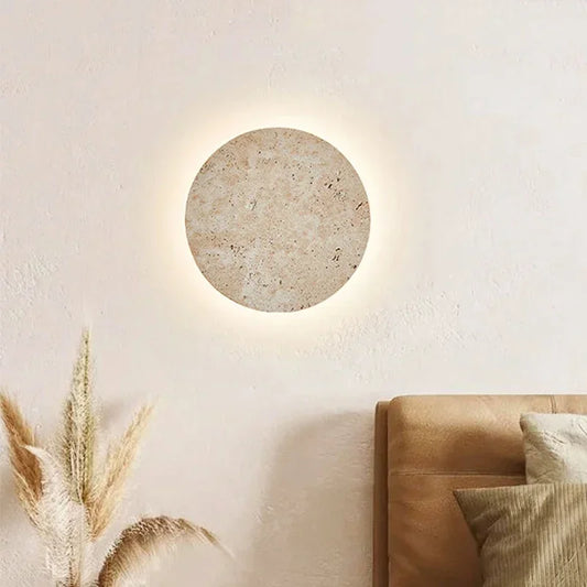 Arandela de Parede Pedra Lua Design Moderno 20cm 25cm 30cm