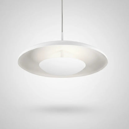 Pendente Luxury Branco Fosco Ø38cm | Iluminação de Design para Sala e Jantar.