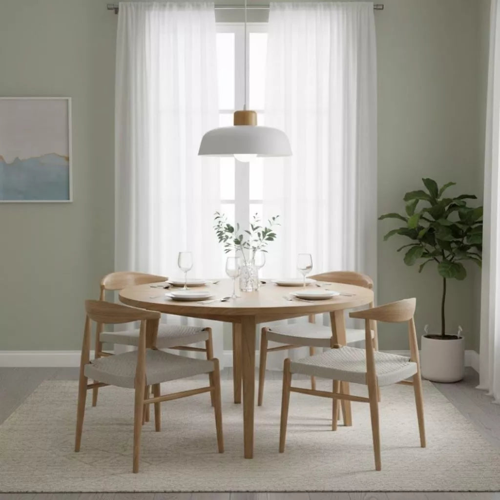 Luminária Pendente Nórdica de Madeira - Design Moderno e Elegante
