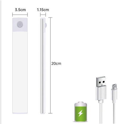 Luminária LED Armário com Sensor de Movimento Sem Fio