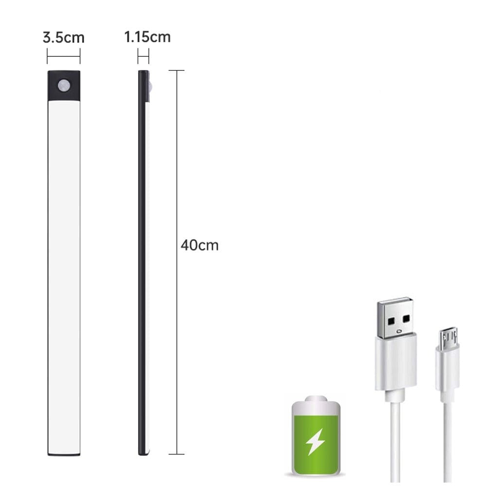 Luminária LED Armário com Sensor de Movimento Sem Fio