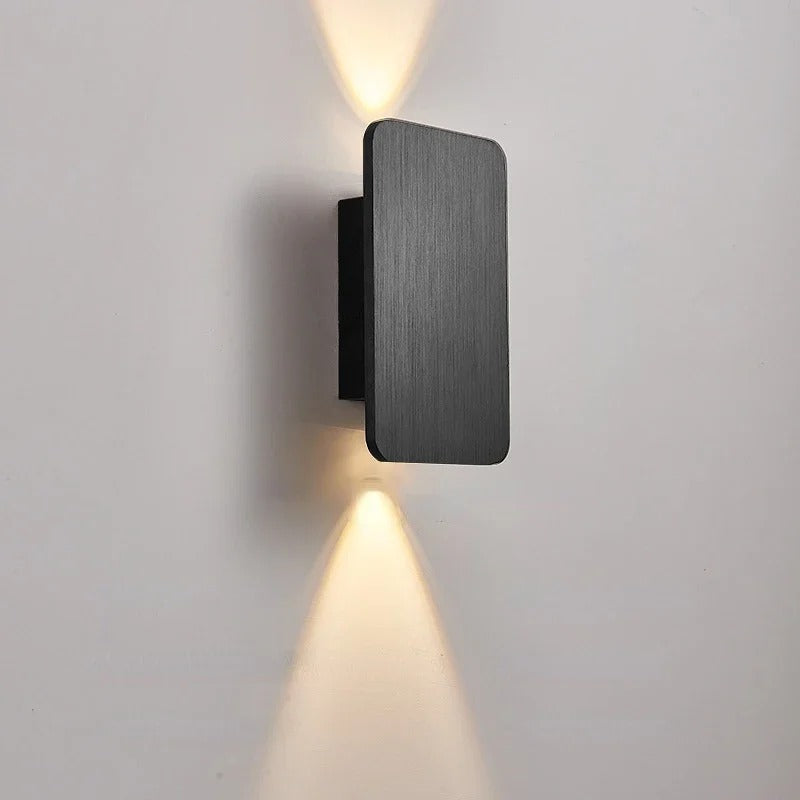 Arandela de Parede Wooden, 6W/10W LED integrado, alumínio, 3000K ou 6000K