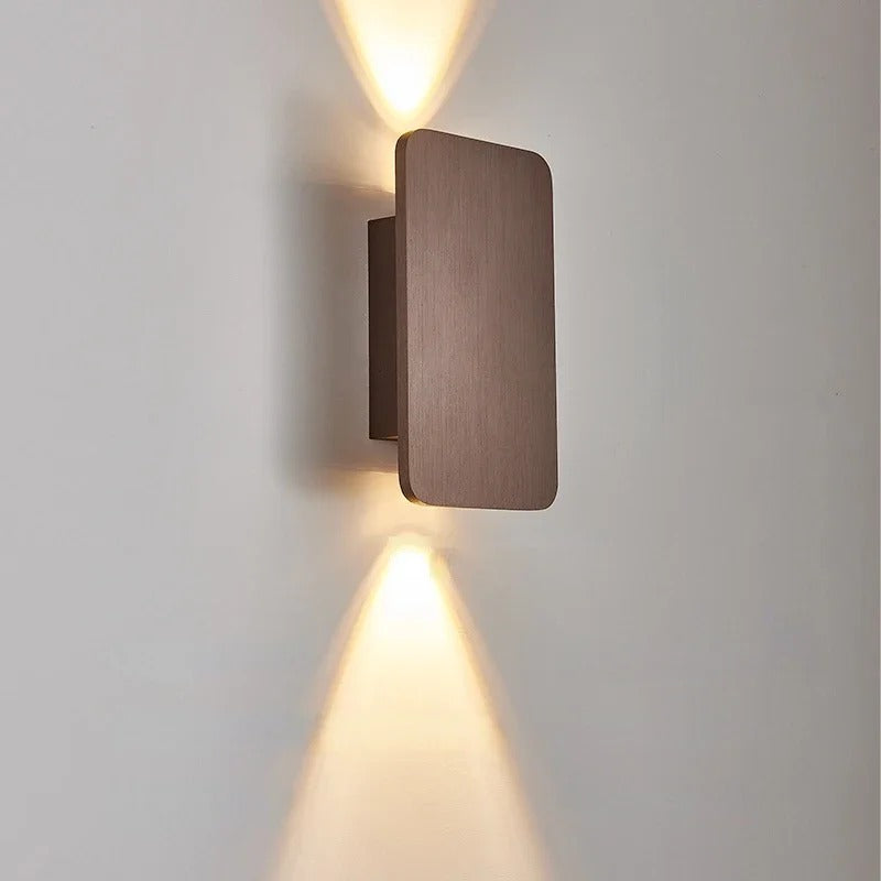 Arandela de Parede Wooden, 6W/10W LED integrado, alumínio, 3000K ou 6000K