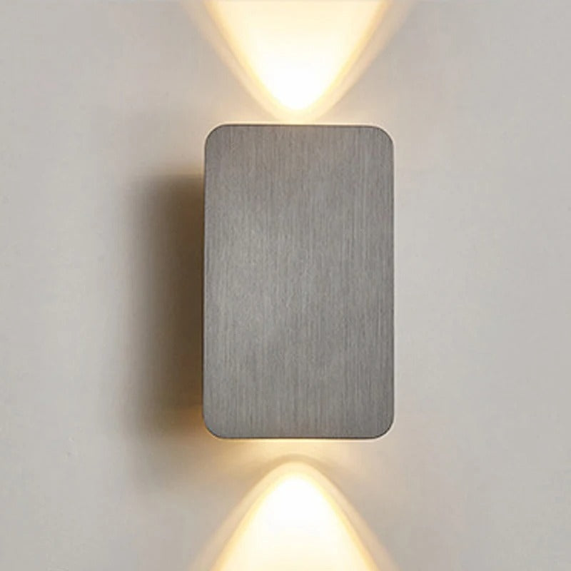 Arandela de Parede Wooden, 6W/10W LED integrado, alumínio, 3000K ou 6000K